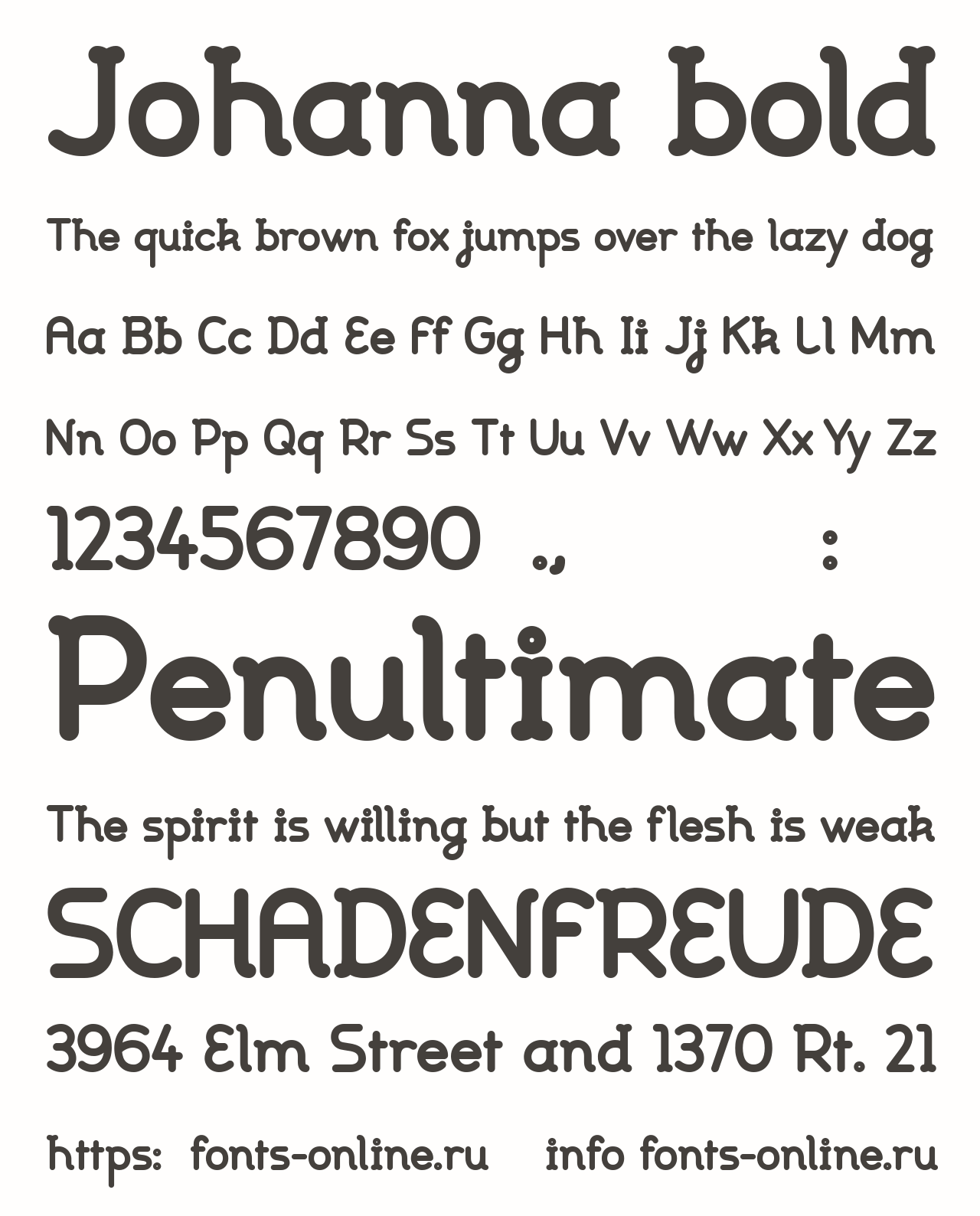 Johanna bold Free Font Download